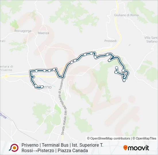 COTRAL Bus Line Map