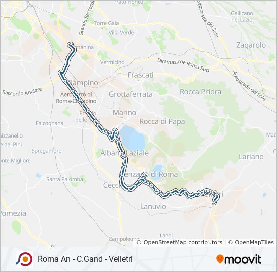 COTRAL bus Line Map