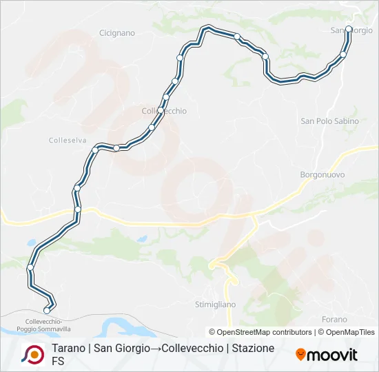 COTRAL Bus Line Map