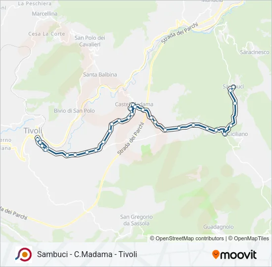 COTRAL Bus Line Map