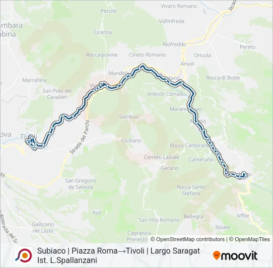 COTRAL Bus Line Map