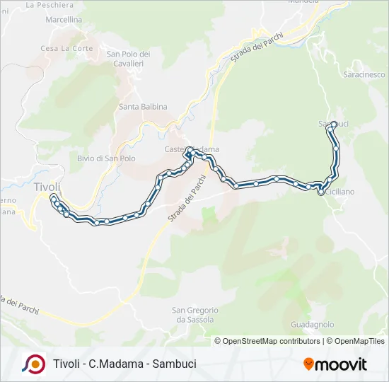 COTRAL Bus Line Map