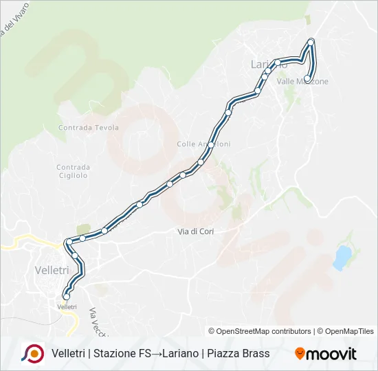 COTRAL Bus Line Map