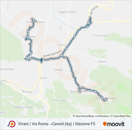 COTRAL bus Line Map