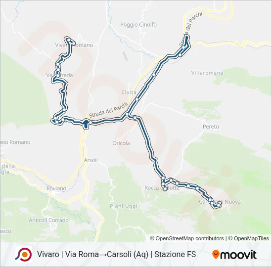 COTRAL Bus Line Map
