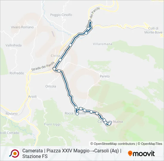 COTRAL Bus Line Map
