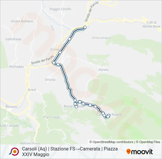COTRAL Bus Line Map