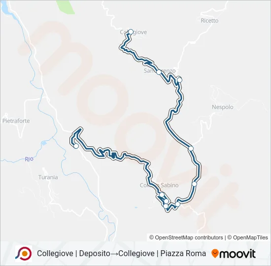 COTRAL Bus Line Map