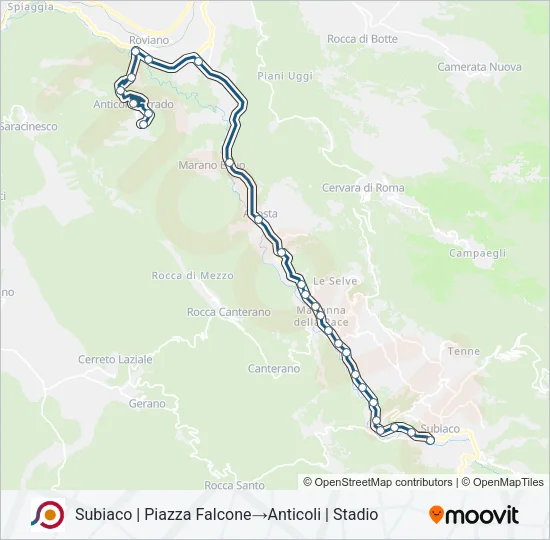 COTRAL Bus Line Map
