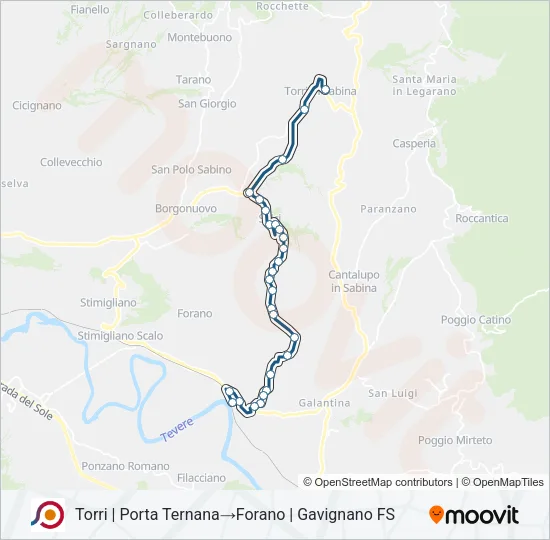 COTRAL Bus Line Map