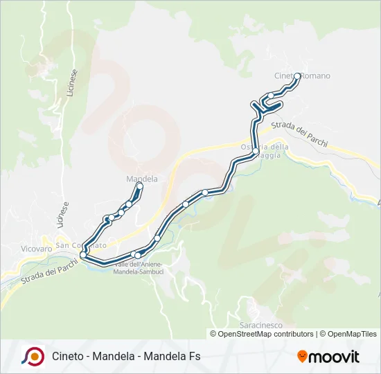 COTRAL Bus Line Map