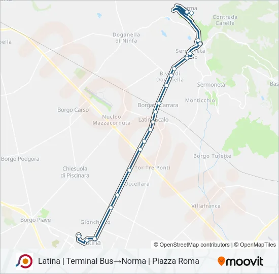 COTRAL Bus Line Map