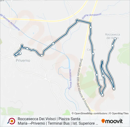 COTRAL Bus Line Map