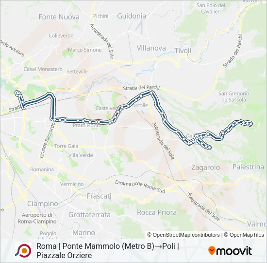 COTRAL Bus Line Map