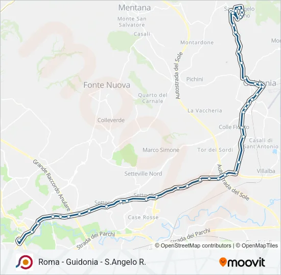 COTRAL Bus Line Map