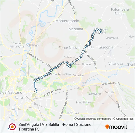 COTRAL Bus Line Map