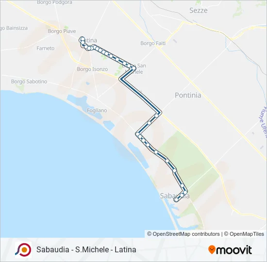 COTRAL Bus Line Map
