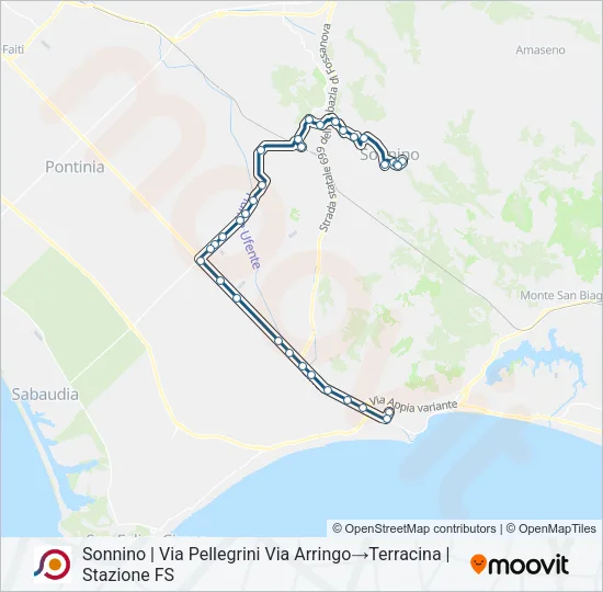 COTRAL Bus Line Map