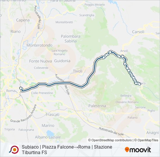 COTRAL bus Line Map