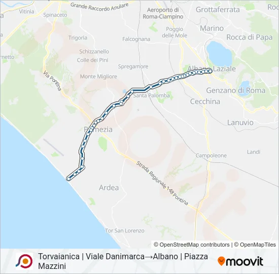 COTRAL Bus Line Map