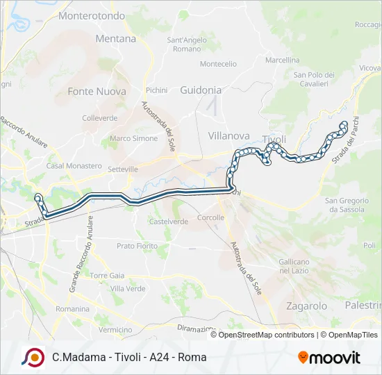 COTRAL Bus Line Map