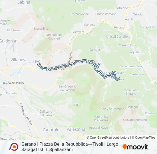 COTRAL Bus Line Map