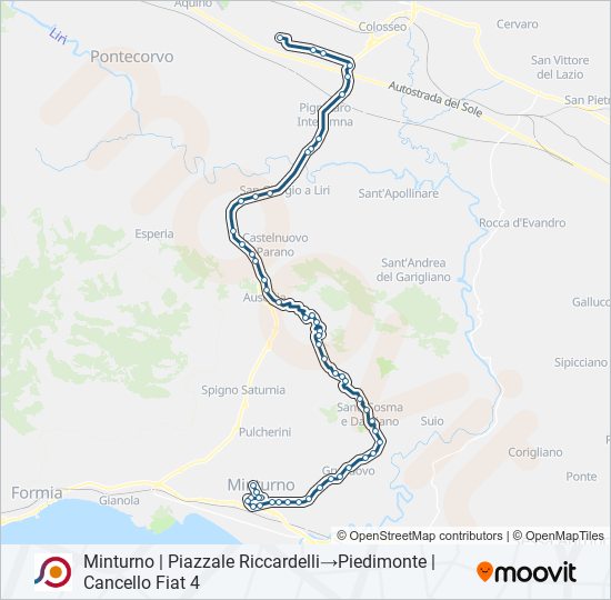 COTRAL bus Line Map