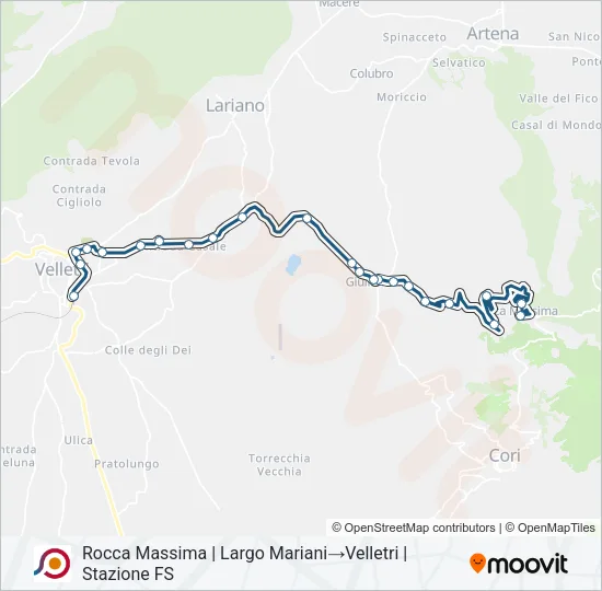 COTRAL Bus Line Map