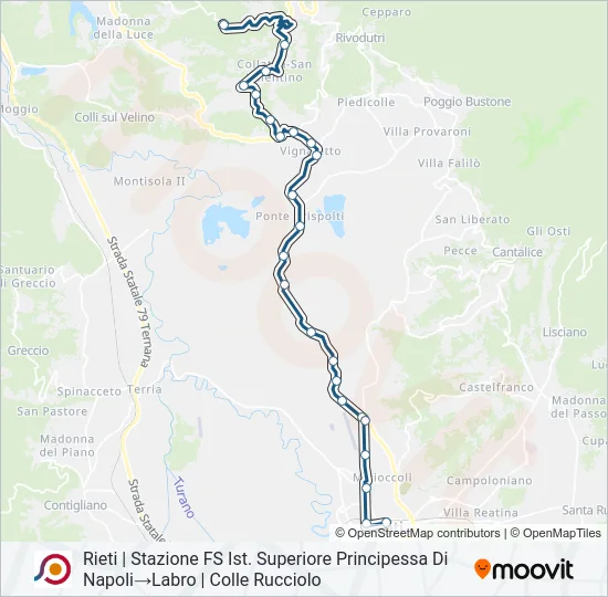COTRAL Bus Line Map