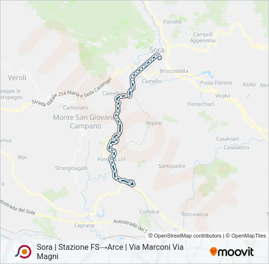 COTRAL Bus Line Map