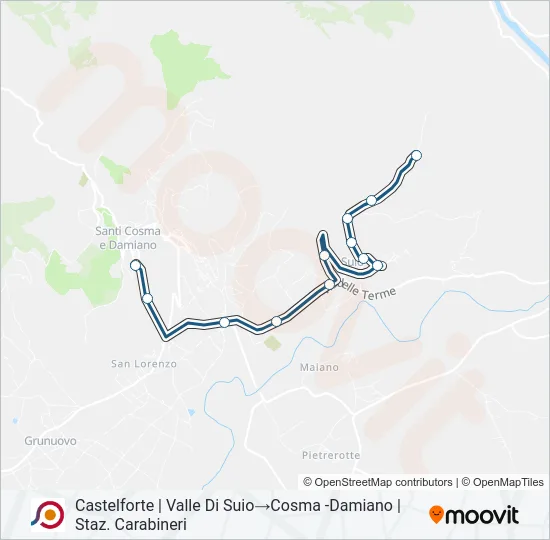 COTRAL Bus Line Map