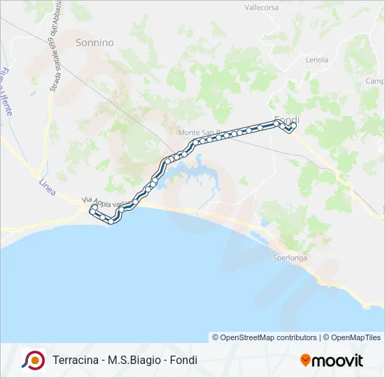 COTRAL Bus Line Map