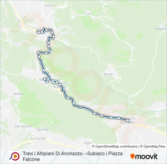 COTRAL Bus Line Map