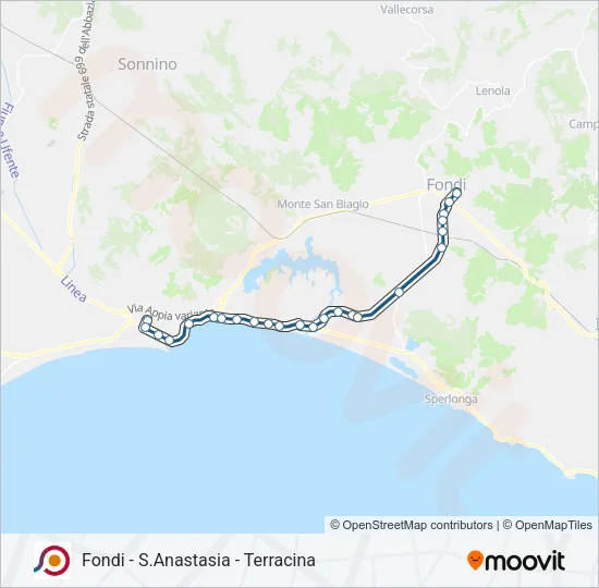 COTRAL Bus Line Map