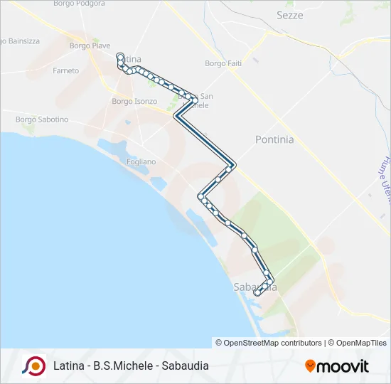 COTRAL Bus Line Map