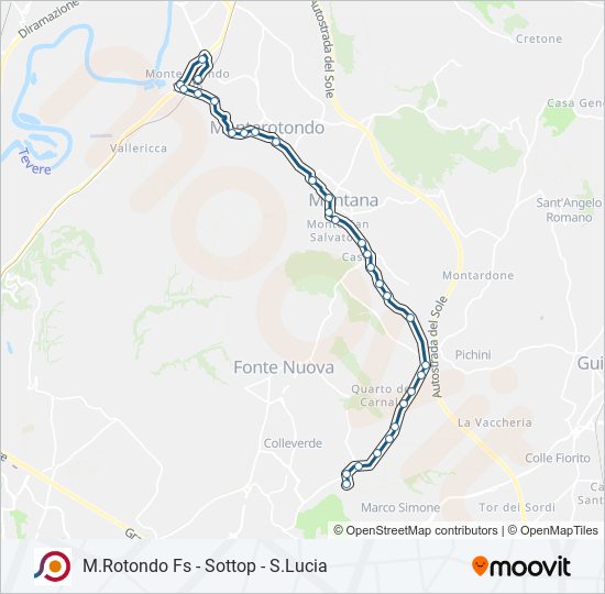 COTRAL bus Line Map