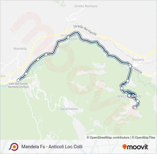 COTRAL Bus Line Map