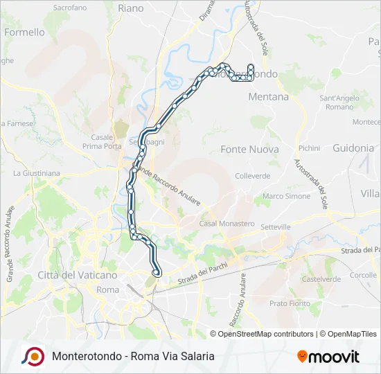 COTRAL Bus Line Map