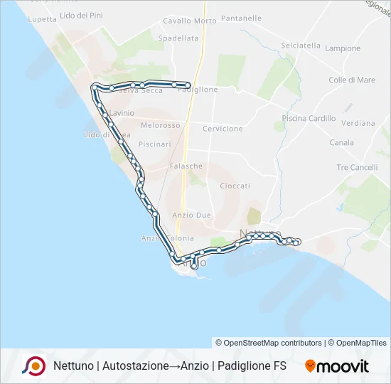 COTRAL Bus Line Map