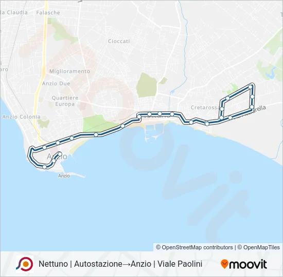COTRAL Bus Line Map