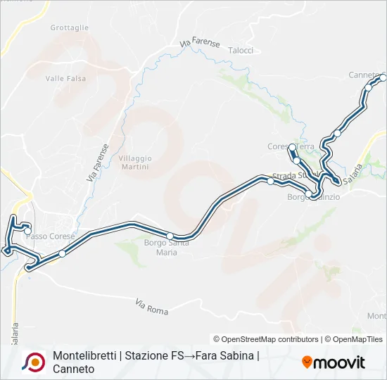 COTRAL Bus Line Map