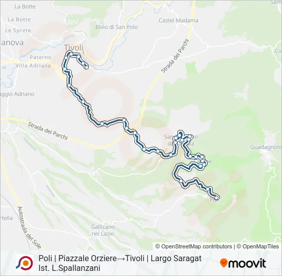 COTRAL Bus Line Map