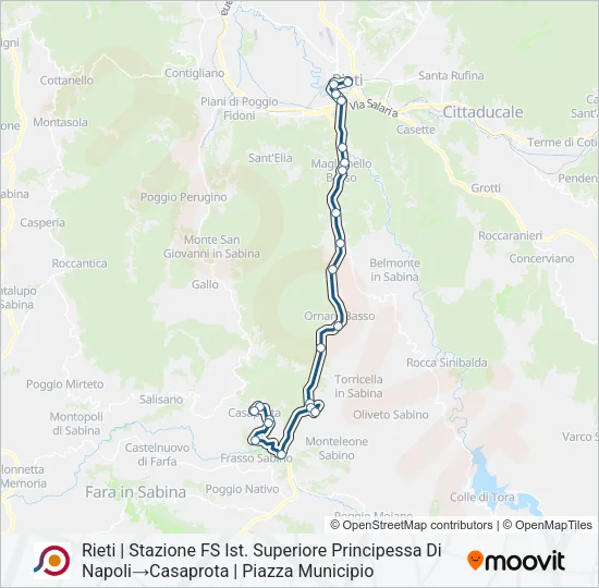COTRAL Bus Line Map