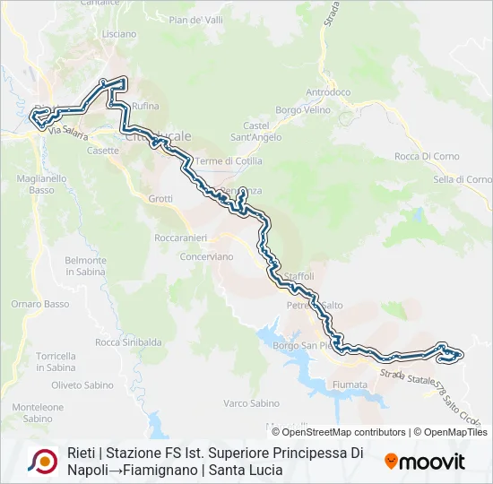 COTRAL Bus Line Map