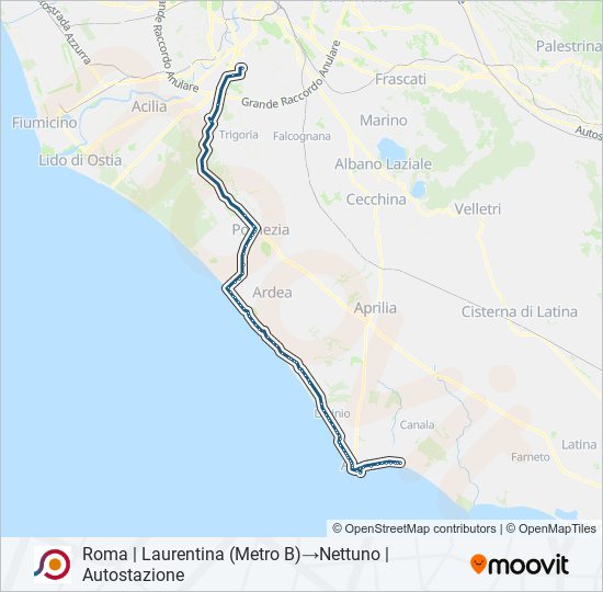 COTRAL bus Line Map