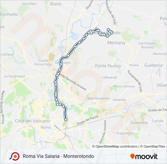 COTRAL bus Line Map