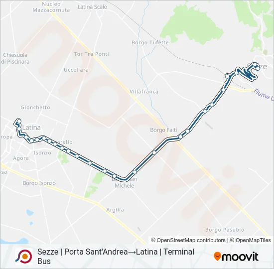 COTRAL Bus Line Map