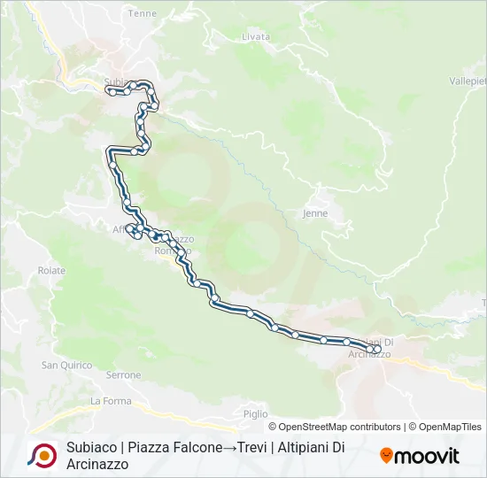 COTRAL Bus Line Map