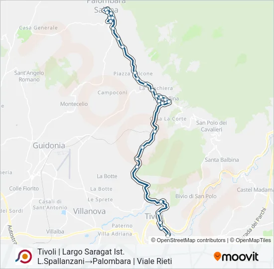 COTRAL Bus Line Map