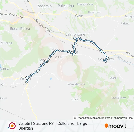 COTRAL Bus Line Map